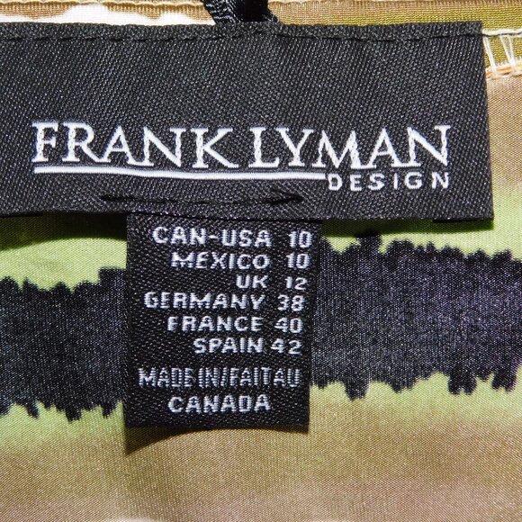 Frank Lyman Womens 10 Multicolour Stripe Waterfall open Cardigan Jacket Coverup - Picture 3 of 8